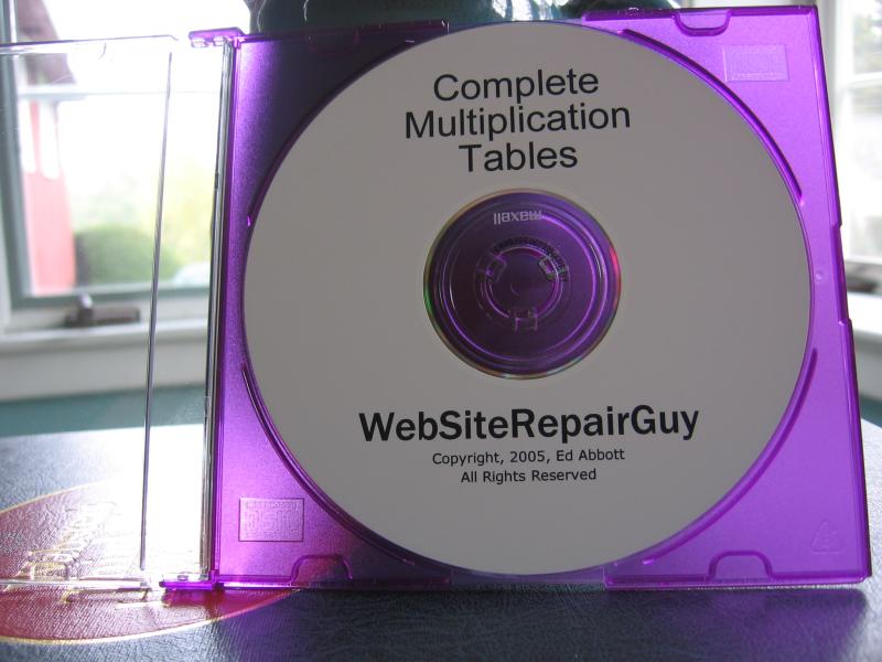 Complete Multiplication Tables Audio Learning CD audio learning CD