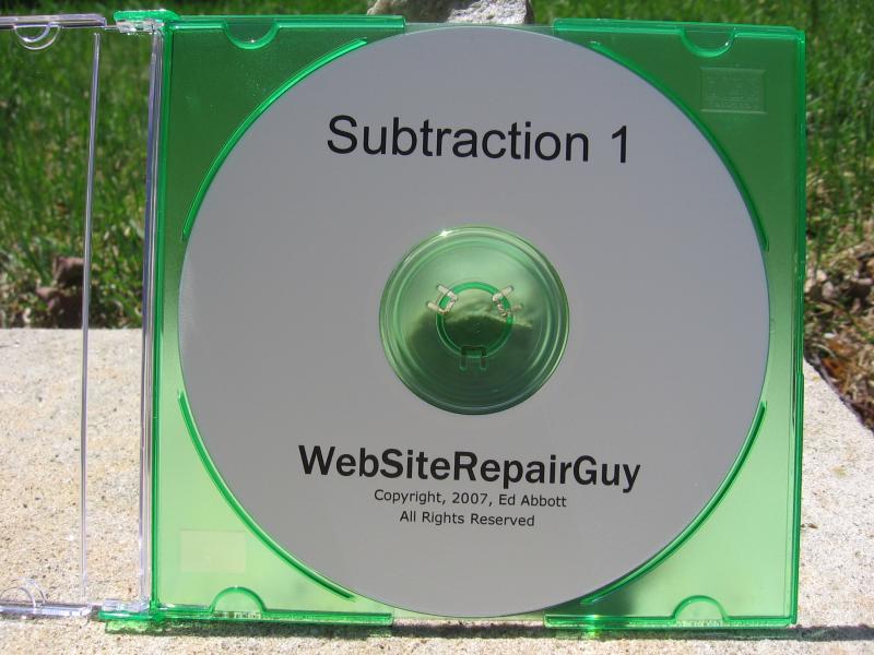 Subtraction 1 audio learning CD