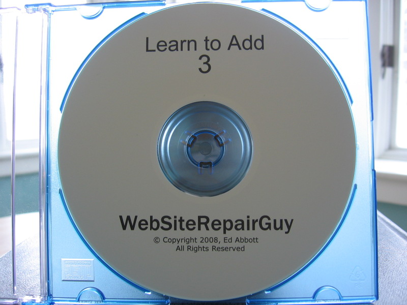 Learn to Add 3 audio learning CD